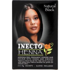 10G INECTO HENNA NATURAL BLACK 3'S
