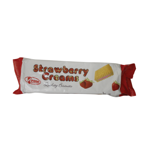 125G ARENEL STRAWBERRY CREAMS BISCUIT