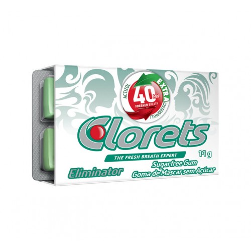 14G CLORETS ELLIMINATOR SUGARFREE GUM