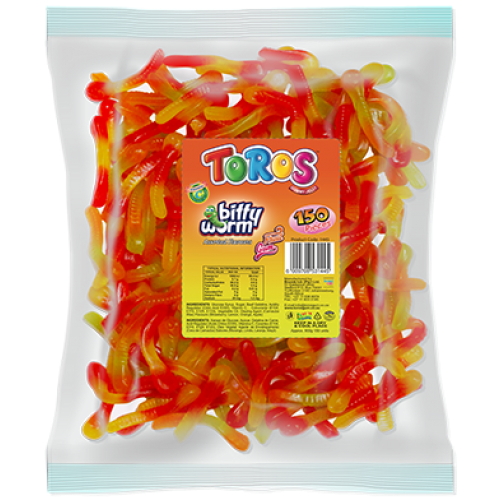 TOROS BAG 150'S BITTY WORM FRUIT GU