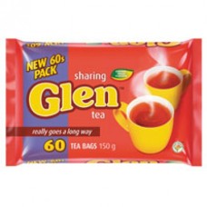 150G GLEN TAGLESS TEA BAGS 60'S