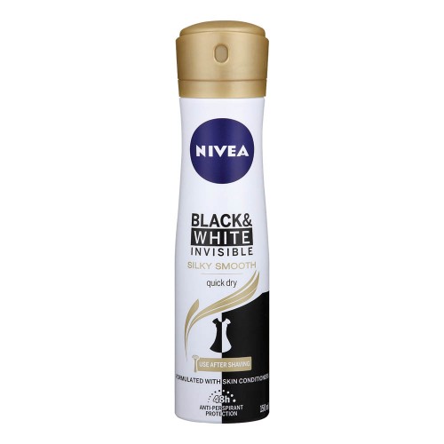 150ML NIVEA WOMEN APS B&W SILKY SMOO
