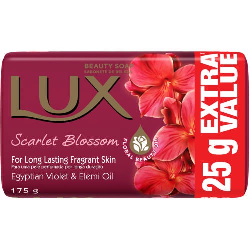 175G LUX SCARLET BLOSSOM BEAUTY SOAP
