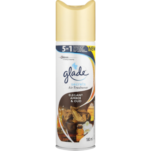 180ML GLADE SECRETS ELEGANT AMBER&OU