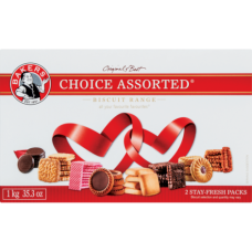 1KG BAKERS CHOICE ASSORTED BISCUIT RANGE