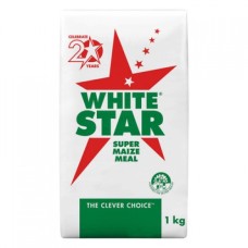 1KG WHITE STAR SUPER MAIZE MEAL