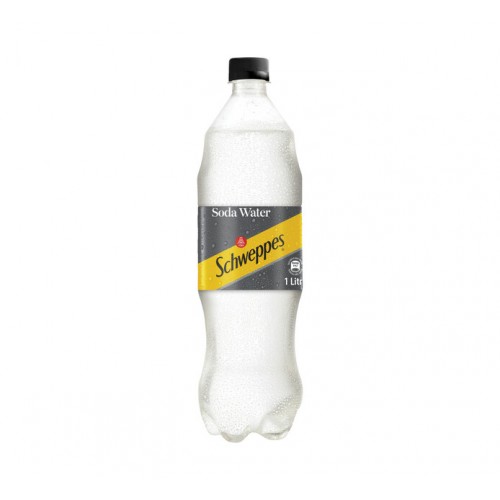 1L PET SCHWEPPES SODA WATER NRP