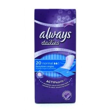 ALWAYS LINER NORMAL UNSCENTED CP 20'