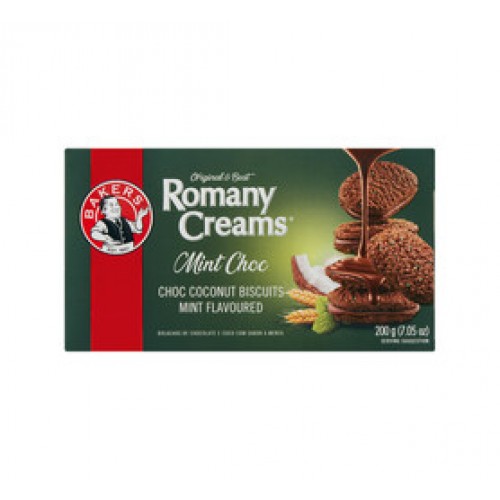 200G BAKERS ROMANY CREAMS MINT CHOC