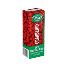 200ML RHODES CRANBERRY 100% FR/JUICE BLN