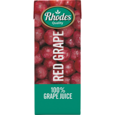 200ML RHODES RED GRAPE 100% JUICE