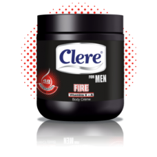 250ML CLERE 4MEN BODY CREME FIRE VIT E+A