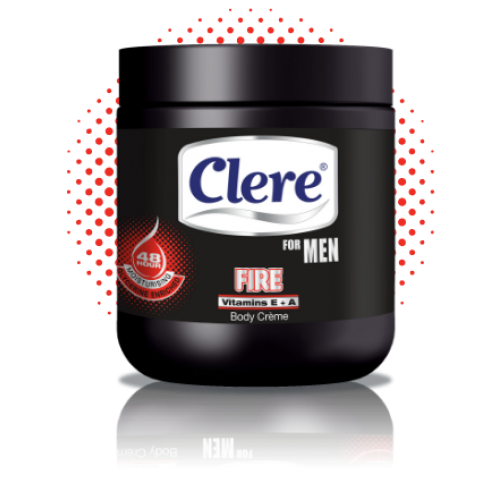 250ML CLERE 4MEN BODY CREME FIRE VIT E+A