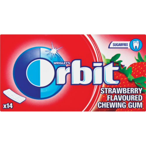 27G ORBIT STRAWBERRY SUGARFREE GUM