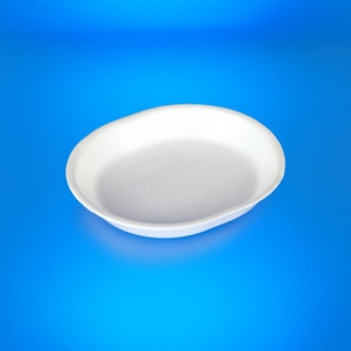FOAM-PAK NO.2D OVAL TRAY WHITE 125PCS
