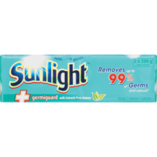 2X200G SUNLIGHT LAUNDRY BAR GERMGUARD