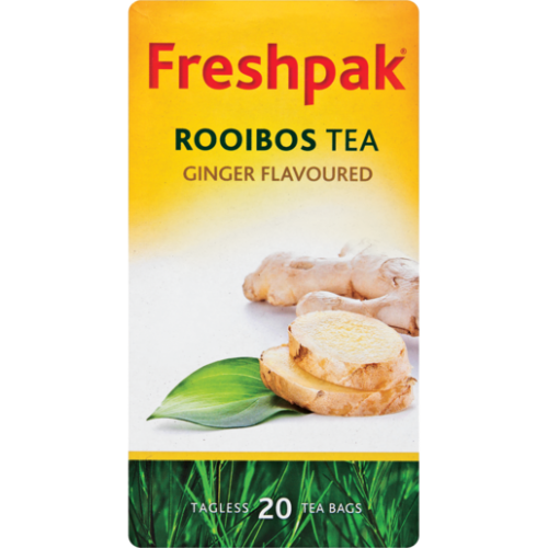 30G FRESHPAK GINGER ROOIBOS T/TEA BAGS