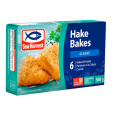 360G SEA HARVEST HAKE BAKES CLASSIC 6PCS