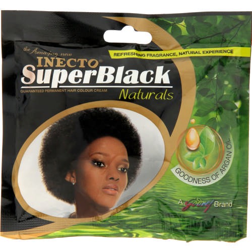 3PCS INECTO SUPER BLACK NATURALS SACHET