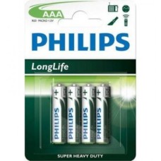 4'S PHILLIPS L/L AAA BATTERIES R03