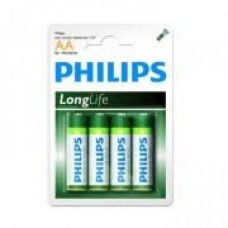 4'S PHILLIPS L/L AA BATTERIES R6 UM