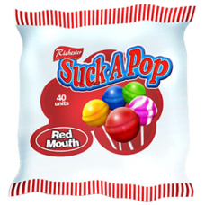 RICHESTER SUCK A POP RED MOUTH 40'S