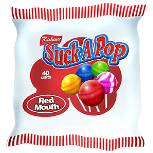 RICHESTER SUCK A POP RED MOUTH 40'S