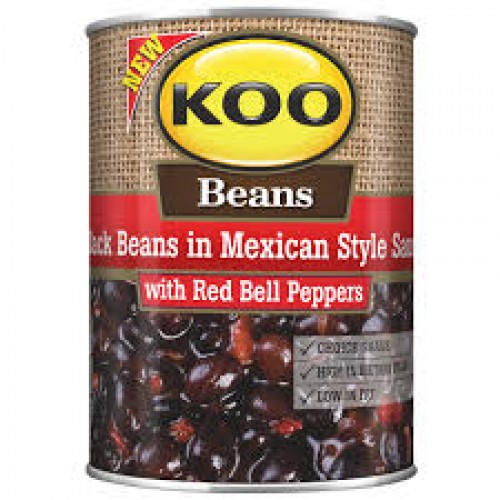 410G KOO BLACK BEANS IN MEXICAN SAUCE