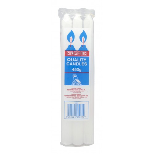 450G NEWDEN QUALITY WHITE CANDLES