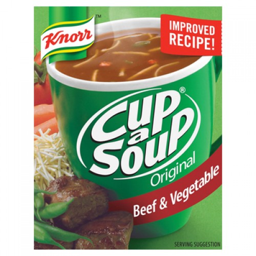 KNORR CUP a SOUP 4X20G BEEF & VEGETA