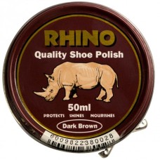 50ML RHINO DARK BROWN SHOE POLISH