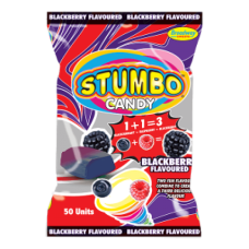 STUMBO CANDY BLACBERRY FLAVOURED 50'