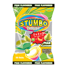 STUMBO CANDY PEAR FLAVOURED 50'S