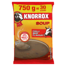 750G KNORROX SOUP CHILLI BEEF BAG