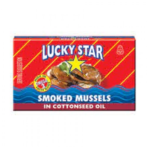 85G LUCKY STAR SMOKED MUSSELS IN OIL
