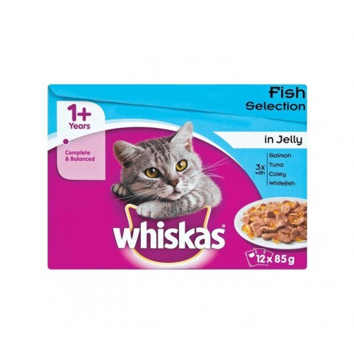 WHISKAS 12X85G CLASSIC MEALS IN JELLY