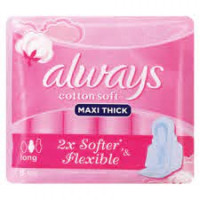 8'S ALWAYS PAD MAXI THICK COT/SOFT 