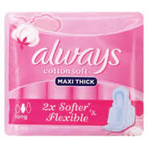 8'S ALWAYS PAD MAXI THICK COT/SOFT 