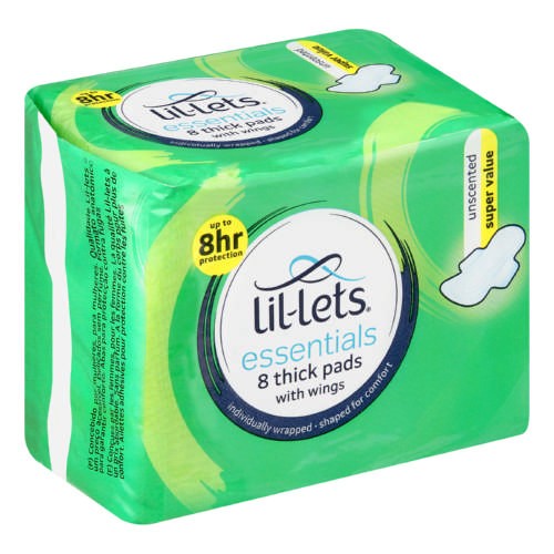 8'S LIL-LETS PAD ESSENTIALS UNSCENT