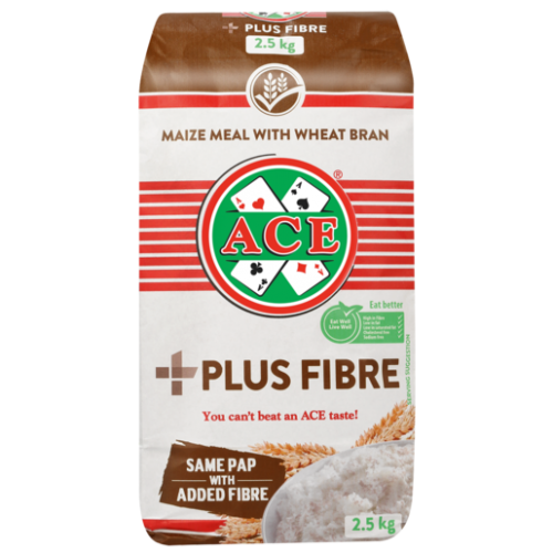 ACE MAIZE MEAL 8X2.5KG PLUS FIBRE+BRAN W