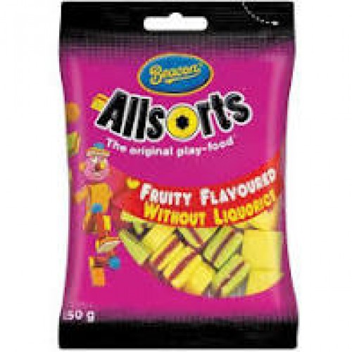 ALLSORTS 24X75G MINI FRUITY NO LIQUORICE