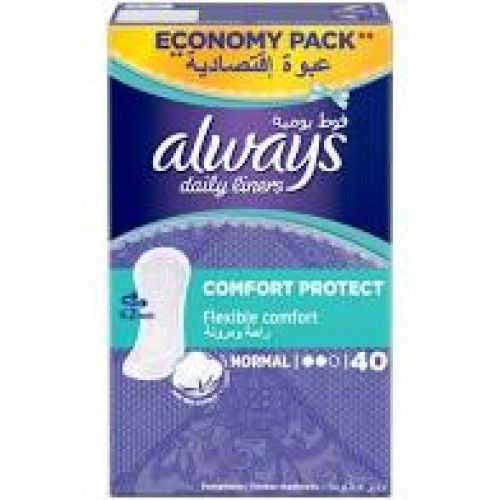 ALWAYS LINER 18X20'S NORMAL UNSCENT