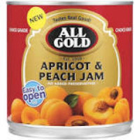 ALL GOLD 6X900G PEACH & APRICOT JAM
