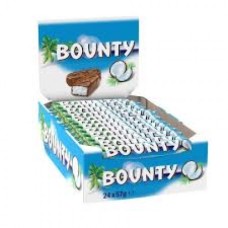 BOUNTY 24X57G COCNUT CHOCOLATE BAR