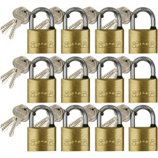 ASSORTED BRASS LOCKS 12'S