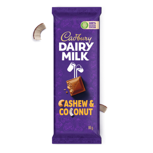 CADBURY 18X55G CASHEW & COCONUT
