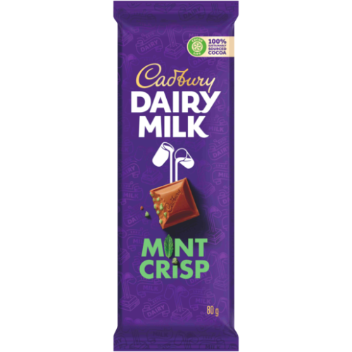 CADBURY 18X55G MINT CRISP