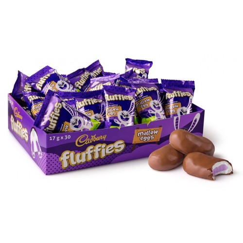 12'S CADBURY FLUFFIES CHOC MALLOW E