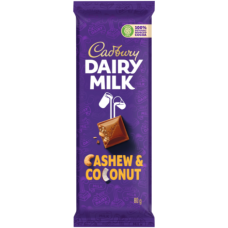 CADBURY SLAB 12X80G CASHEW & COCONUT