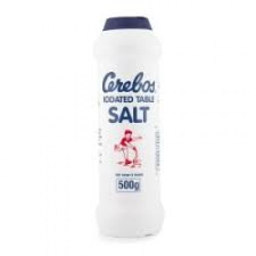 500G CEREBOS FLASK IODATED TABLE SALT